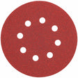 DeWalt DW4309 5" 8 Hole 80 Grit Hook and Loop Random Orbit Sandpaper, 25 Pack