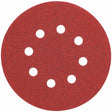 DeWalt DW4310 5" 8 Hole 100 Grit Hook and Loop Random Orbit Sandpaper, 25 Pack