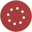 DeWalt DW4312 5" 8 Hole 150 Grit Hook and Loop Random Orbit Sandpaper, 25 Pack