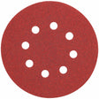 DeWalt DW4312 5" 8 Hole 150 Grit Hook and Loop Random Orbit Sandpaper, 25 Pack