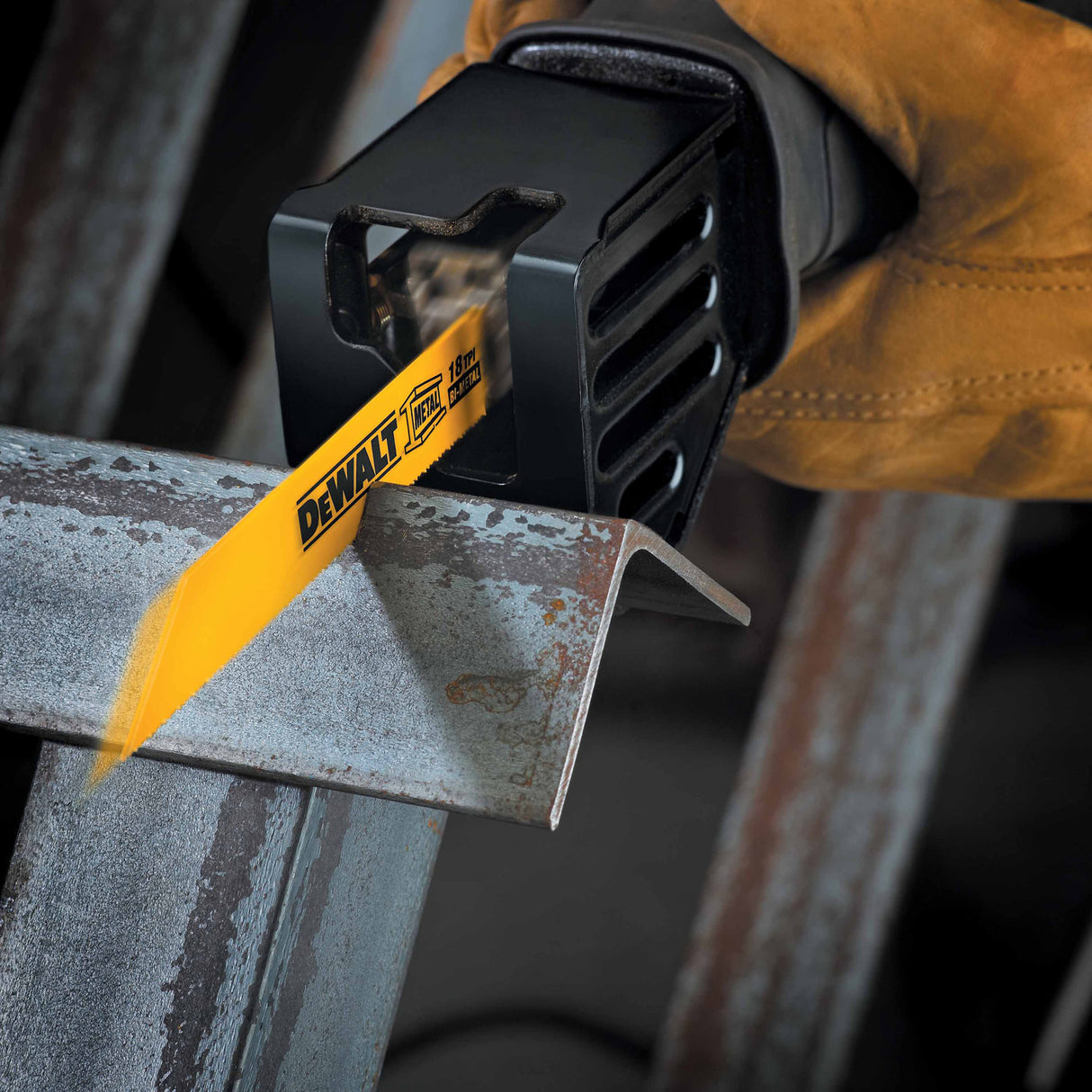 DeWalt DW4813 6" 24 TPI Straight Back Bi-Metal Reciprocating Saw Blade, Metal Cutting(5 pack) - 5