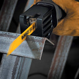DeWalt DW4813 6" 24 TPI Straight Back Bi-Metal Reciprocating Saw Blade, Metal Cutting(5 pack) - 5