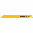 DeWalt DW4821B 8" 18 TPI Straight Back Bi-Metal Reciprocating Saw Blade, Metal Cutting