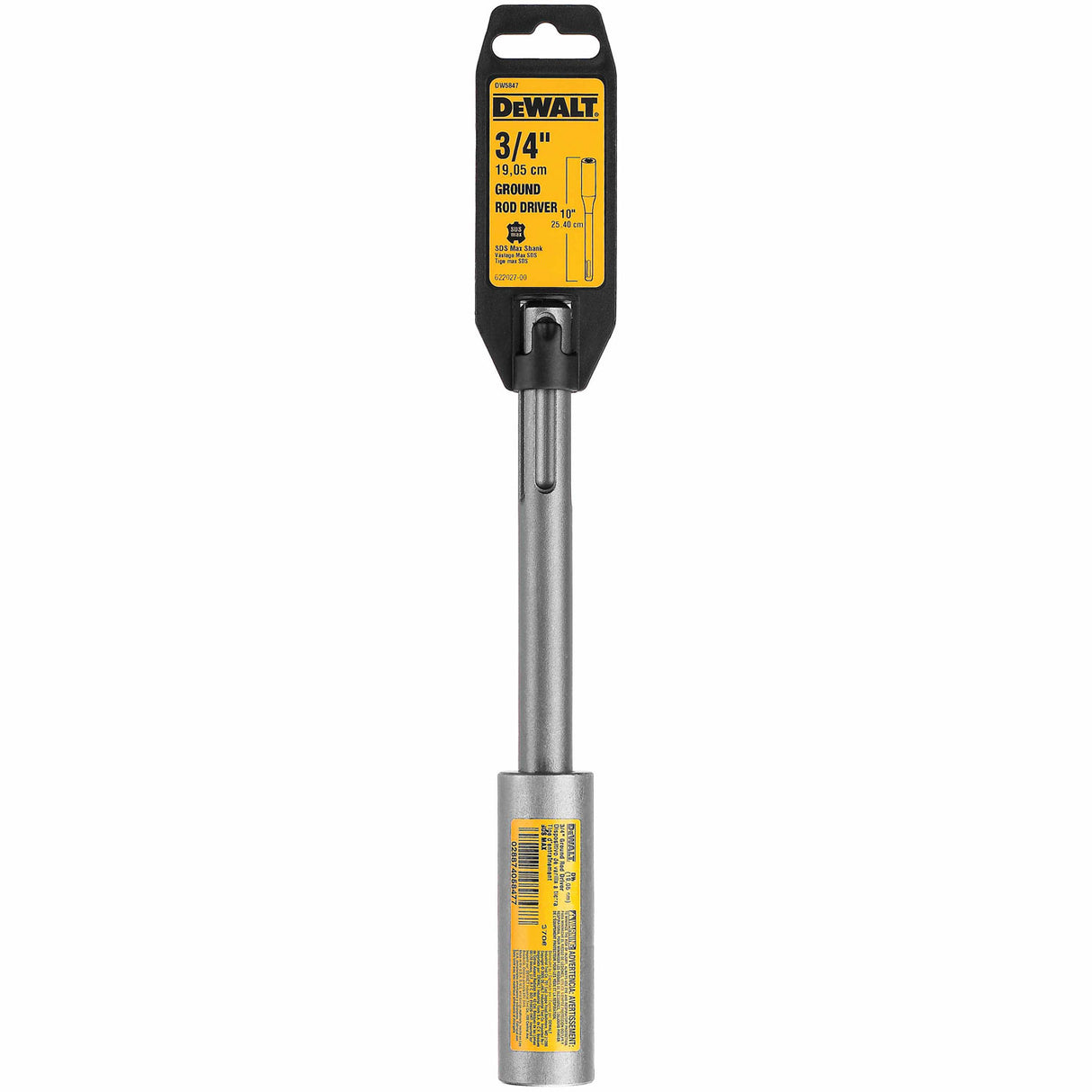 DeWalt DW5847 3/4" Ground Rod Driver SDS Max Shank - 3