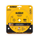 DeWalt DW7116PT 7-1/4" 60T Precision Trim Miter Saw Blade with 5/8" Arbor - 2