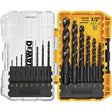 Dewalt DWA1184 14 Pieces Black And Gold Drill Bit Set