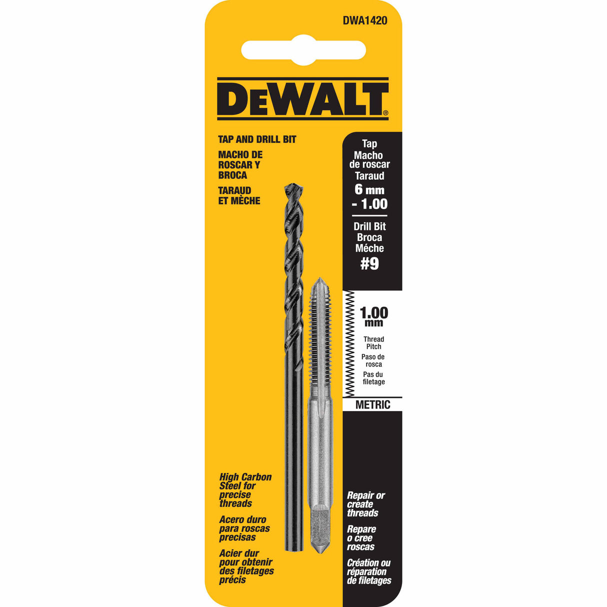 DeWalt DWA1420 6mm-1.00 Tap Set with Drill Bit - 2