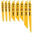 DeWalt DWAFV48SET 8 Piece Wood and Metal Reciprocating Saw Blade Set