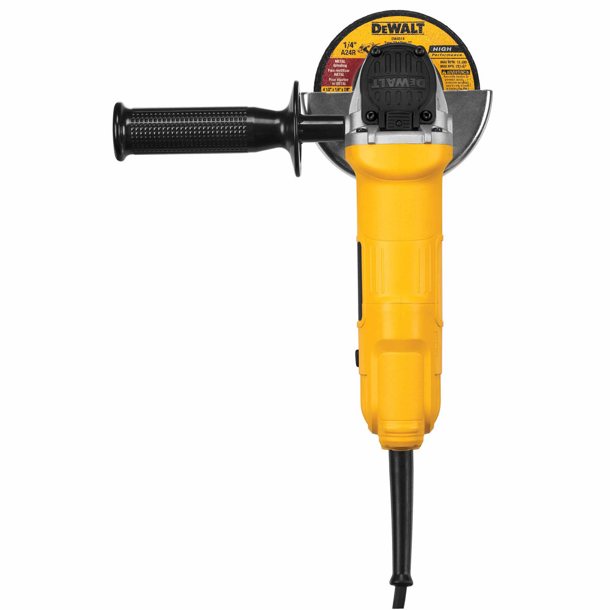 Dewalt DWE4012 7.5 Amp, 12,000 RPM Paddle Switch 4.5" Small Angle Grinder - 5