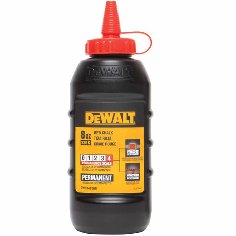 DeWalt DWHT47069L 8 oz. Red Permanent Chalk