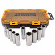 Dewalt DWMT73814 10 Piece SAE 1/2" Drive Deep Socket Set