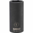 Dewalt DWMT73942OSP Mechanics 6 Point 1/2" Drive Deep Impact Socket 1" SAE