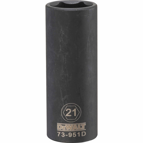 Dewalt DWMT73951OSP Mechanics 6 Point 1/2" Drive Deep Impact Socket 21 MM