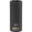 Dewalt DWMT73952OSP Mechanics 6 Point 1/2" Drive Deep Impact Socket 22 MM