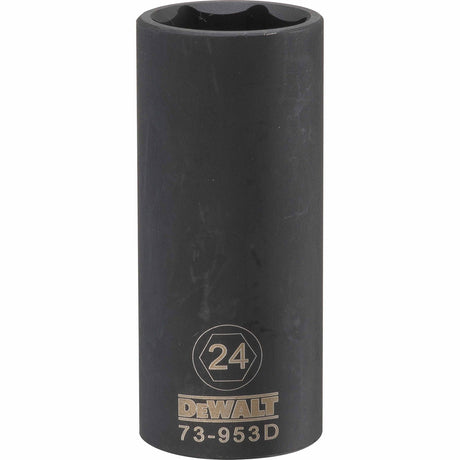 Dewalt DWMT73953OSP Mechanics 6 Point 1/2" Drive Deep Impact Socket 24 MM