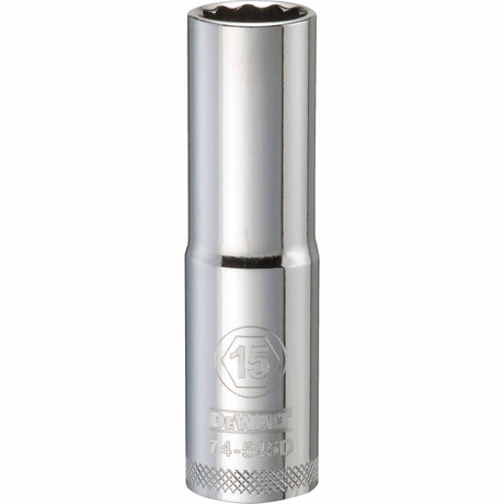 Dewalt DWMT74545OSP Mechanics 12 Point 1/2" Drive Deep Socket 15 MM