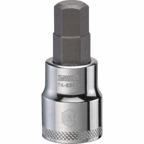 Dewalt DWMT74634OSP Mechanics 3/8" Drive Hex Bit Socket 7/16"