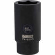 Dewalt DWMT74656OSP Mechanics 6 Point 1/2" Drive Deep Impact Socket 1-1/16"