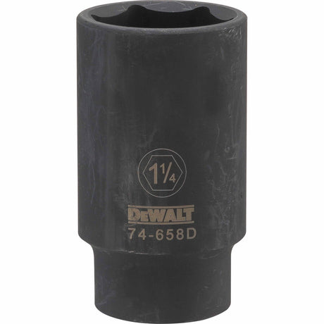 Dewalt DWMT74658OSP Mechanics 6 Point 1/2" Drive Deep Impact Socket 1-1/4"