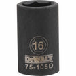 Dewalt DWMT75105OSP Mechanics 6 Point 1/2" Drive Impact Socket 16 MM