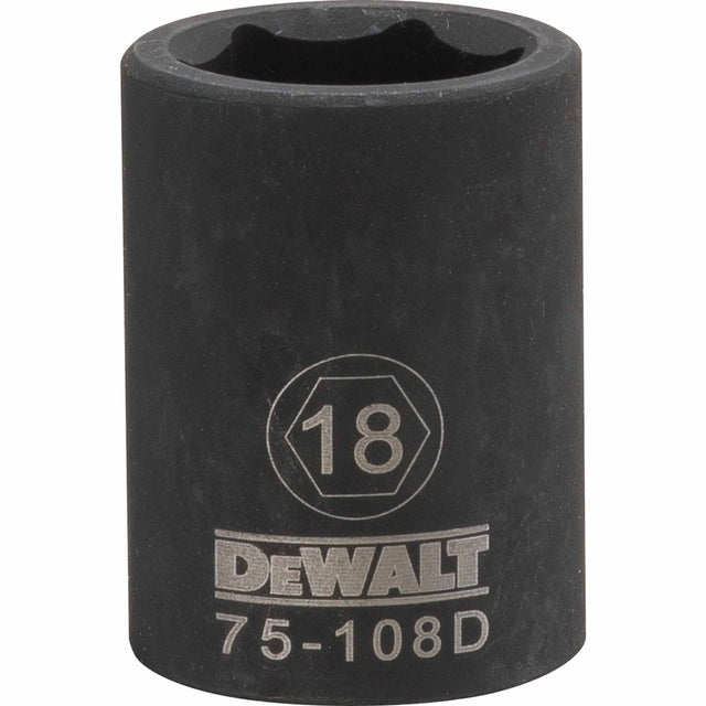 Dewalt DWMT75108OSP Mechanics 6 Point 1/2" Drive Impact Socket 18 MM