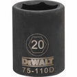 Dewalt DWMT75110OSP Mechanics 6 Point 1/2" Drive Impact Socket 20 MM