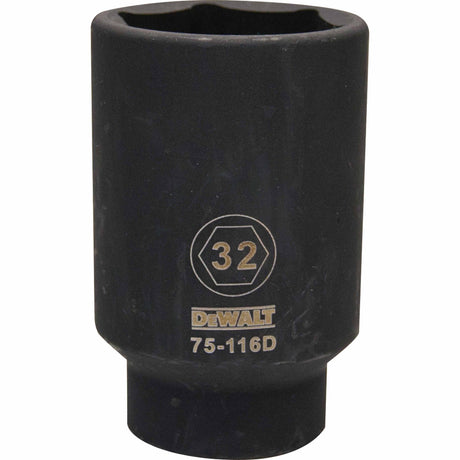 Dewalt DWMT75116OSP Mechanics 6 Point 1/2" Drive Deep Impact Socket 32 MM