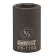 Dewalt DWMT75118OSP Mechanics 6 Point 1/2" Drive Impact Socket 5/8" SAE