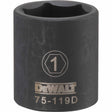 Dewalt DWMT75119OSP Mechanics 6 Point 1/2" Drive Impact Socket 1" SAE