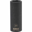 Dewalt DWMT75128OSP Mechanics 6 Point 1/2" Drive Deep Impact Socket 20 MM