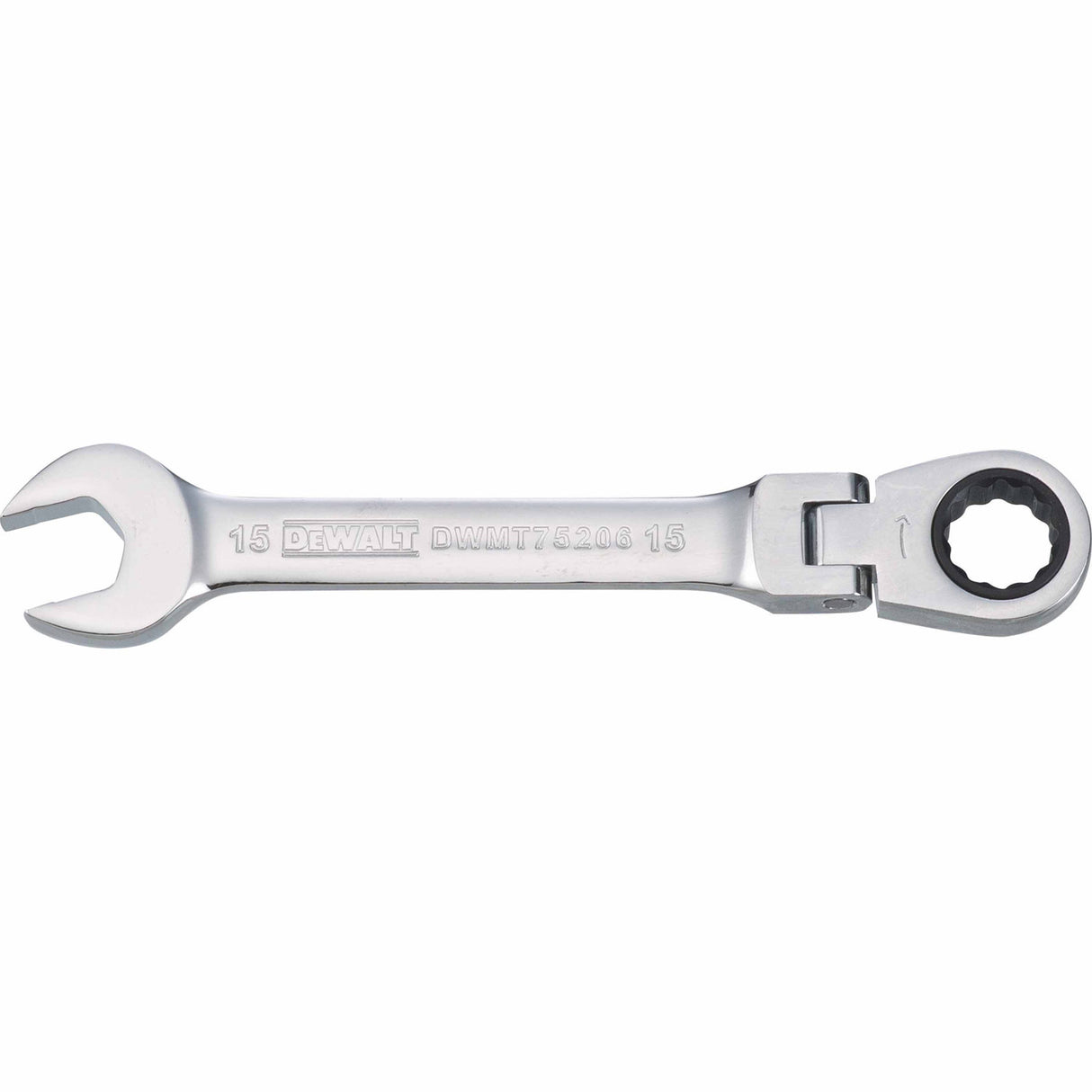 Dewalt DWMT75206OSP Mechanics Flat Head Ratcheting Combination Wrench 15 MM