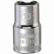 Dewalt DWMT86513OSP Mechanics 6 Point 1/2" Drive Socket 13 MM
