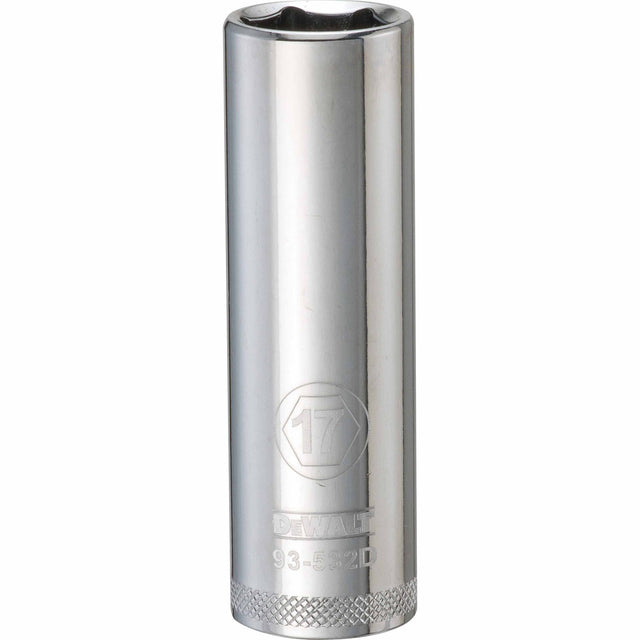 Dewalt DWMT93532OSP Mechanics 6 Point 1/2" Drive Deep Socket 17 MM