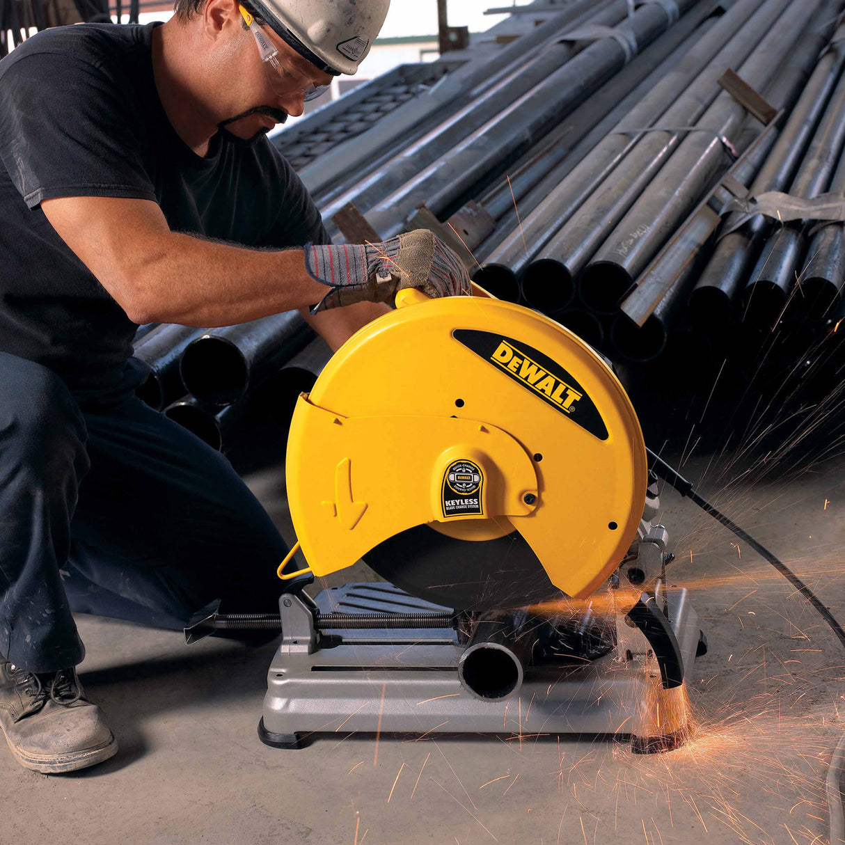 DeWalt D28715 14" Heavy-Duty Chop Saw with Quick-Change Keyless Blade Change System - 7