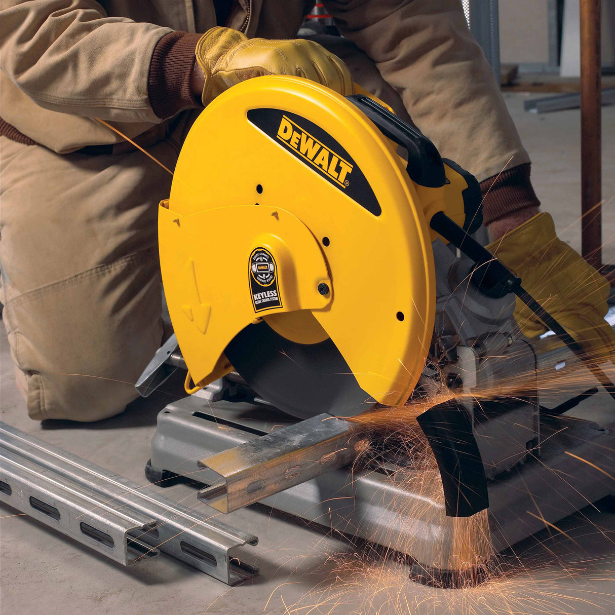 DeWalt D28715 14" Heavy-Duty Chop Saw with Quick-Change Keyless Blade Change System - 11