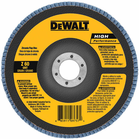 DeWalt DW8351 4.5x7/8" 40 Grit Zirconia Flap Disc