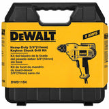 DeWalt DWD115K Heavy-Duty 3/8" VSR Mid-handle Drill Kit with Keyless Chuck - 13