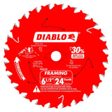 Diablo D0624A 6-1/2" x 24 6-1/2" x 24T x 5/8" Framing Saw Blade (1 blade)