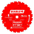 Diablo D0724W 7-1/4" x 24 Diamond-Out Saw Blade