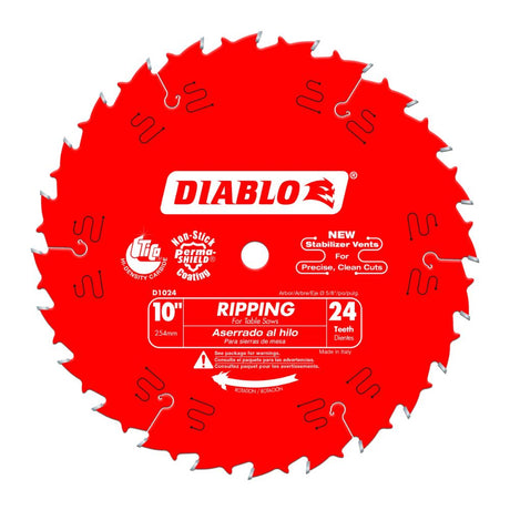 Diablo D1024X 10" x 24 Ripping/Framing Saw Blade