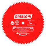 Diablo D1080N 10" 80T TCG Non-Ferrous Metal Miter Cutting Saw Blade