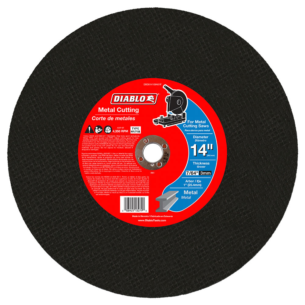 Diablo DBD014109A01F 14" Metal Chop Saw Disc