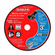 Diablo DBD030045105F 3" Metal Cut Off Disc - Thin Kerf (5-Pack)