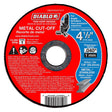 Diablo DBD045040115F 4-1/2" Metal Cut Off Disc - Thin Kerf, 15 Pack