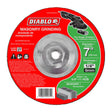 Diablo DBD070250B01C 7" Masonry Grinding Disc - Type 27 HUB