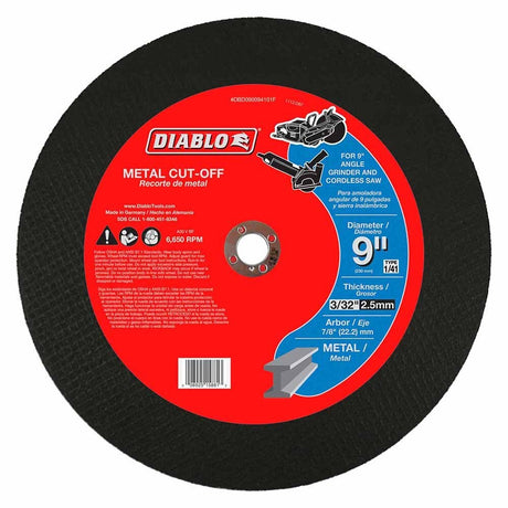 Diablo DBD090094101F 9" Metal Cut-Off Disc