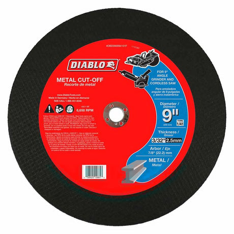 Diablo DBD090094101F 9" Metal Cut-Off Disc