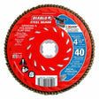 Diablo DCX045040X03F 4-1/2" 40-Grit Flap Disc for X-Lock and All Grinders Pro Bulk Pack (3-Pack)
