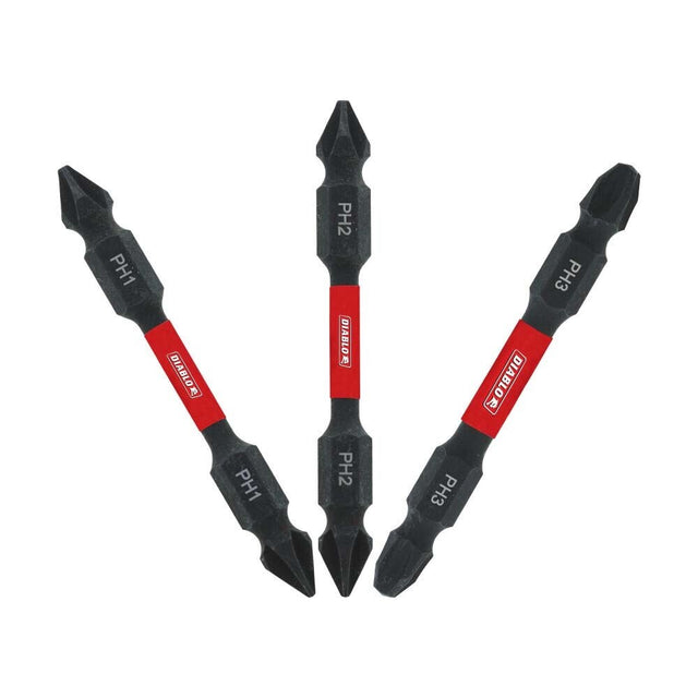 Diablo DDEPH225B 2-3/8 in. Double-Ended Phillips Drive Bit (50 Pack) - Extreme Durability and Impact Resistance