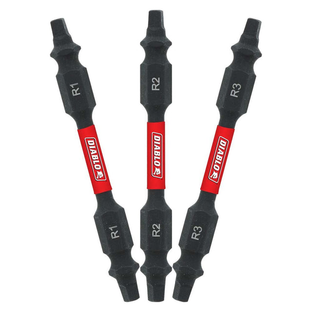 Diablo DDESQ225B 2-1/2 in. Double-Ended Square Drive Bit for Impact Drivers